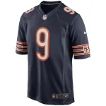 Men's Chicago Bears Nick Foles Navy Game Player Jersey