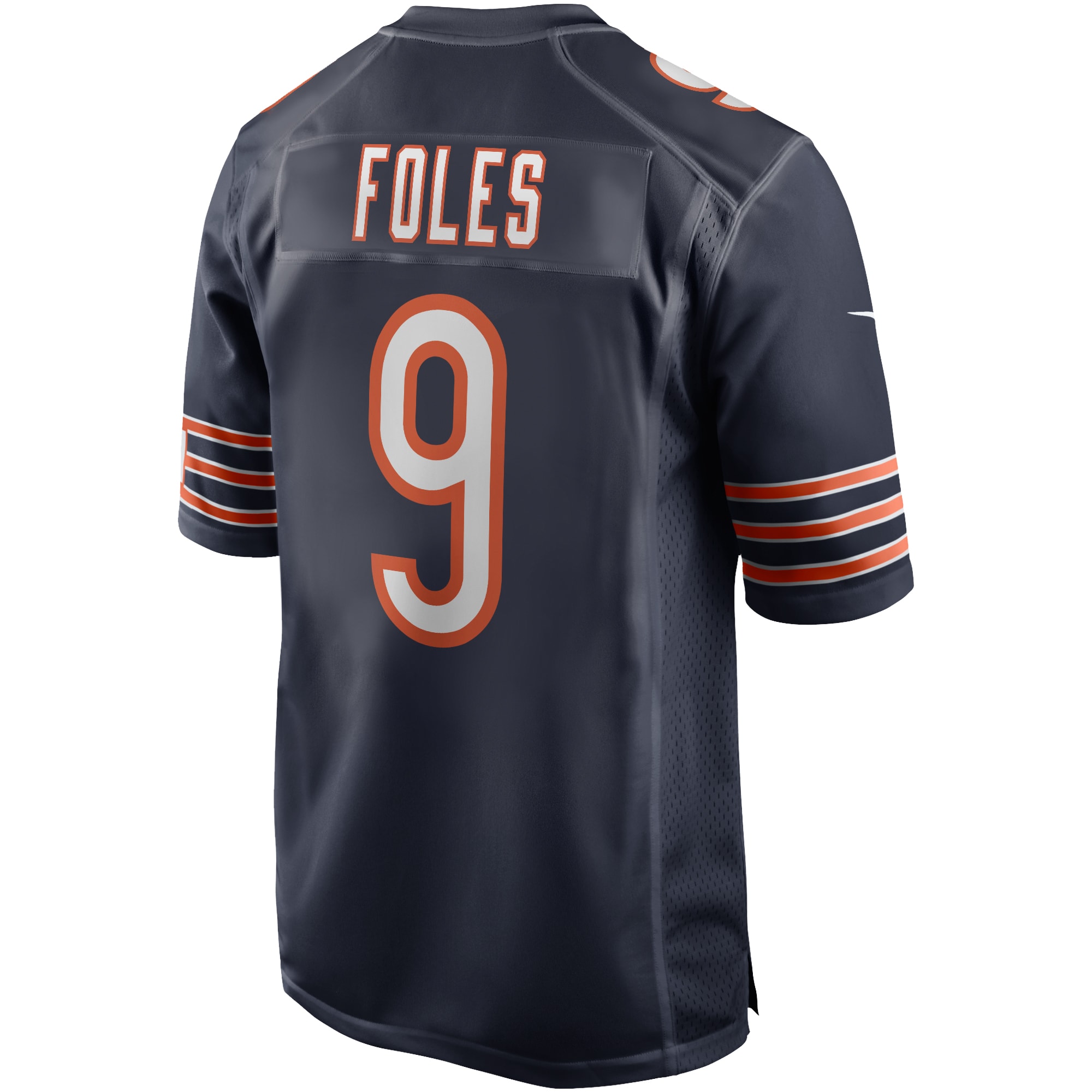 Men's Chicago Bears Nick Foles Navy Game Player Jersey