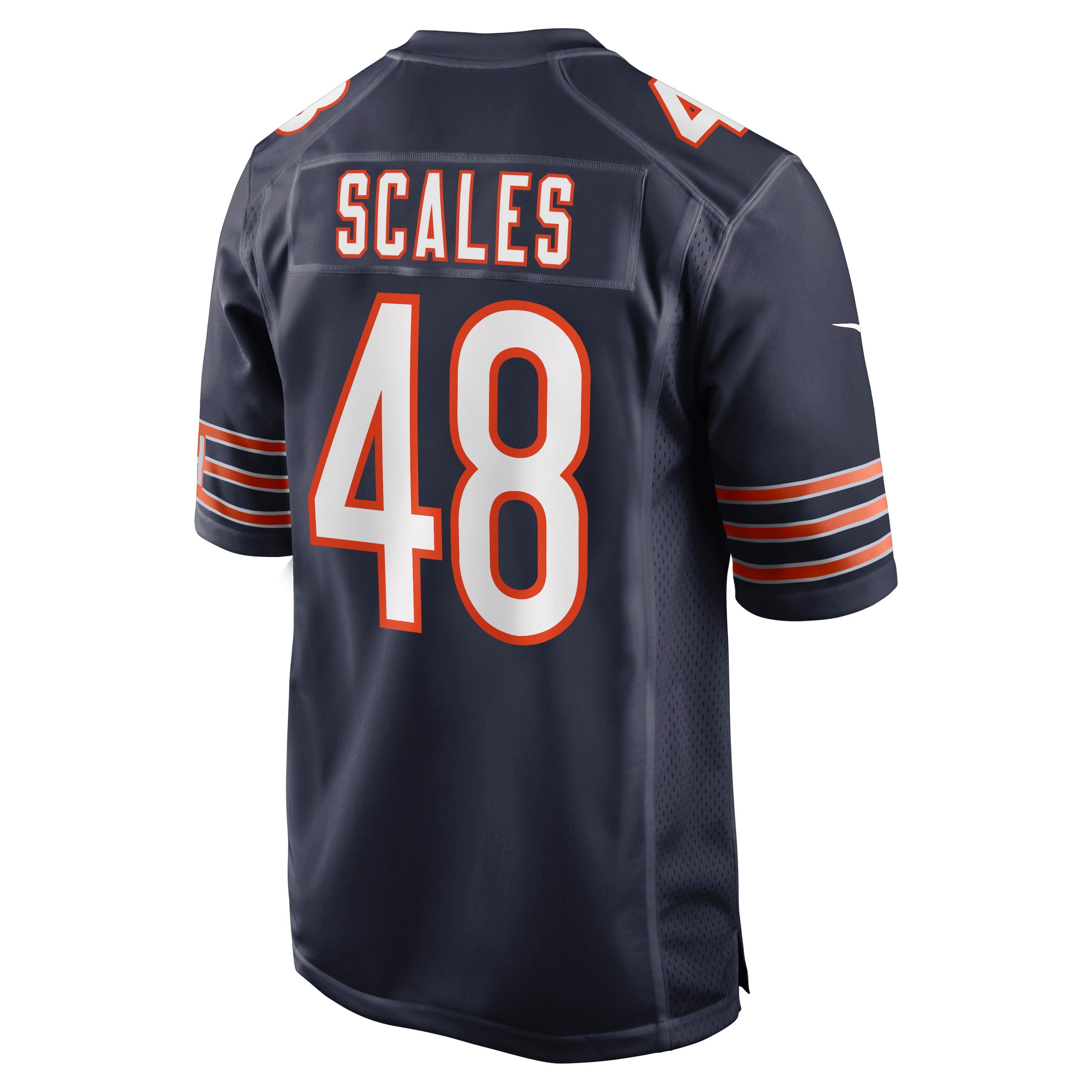 Men's Chicago Bears Patrick Scales Navy Game Jersey