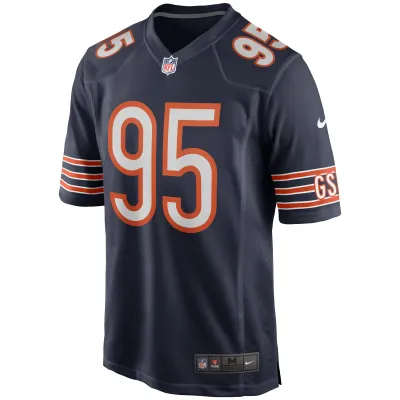 Men's Chicago Bears Richard Dent Navy Game Retired Player Jersey 02