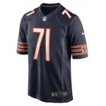 Men's Chicago Bears Ryan Bates Navy Game Jersey