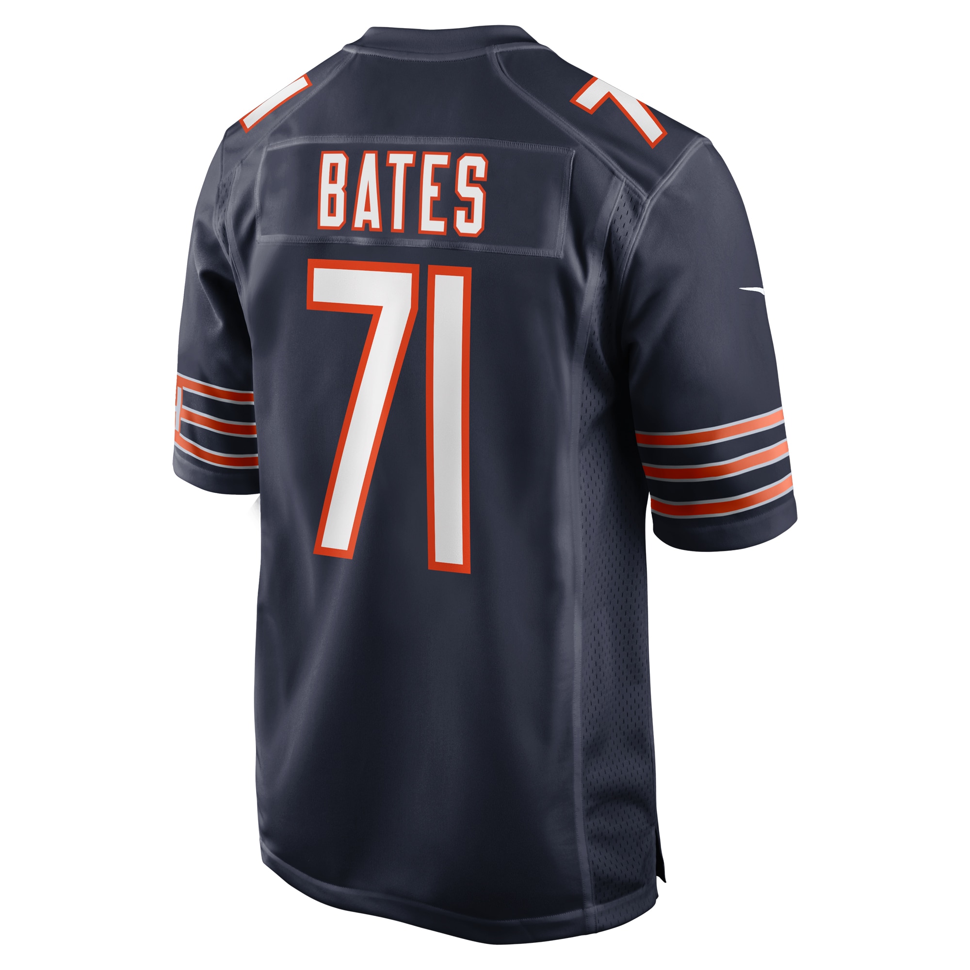 Men's Chicago Bears Ryan Bates Navy Game Jersey