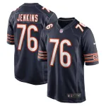Men's Chicago Bears Teven Jenkins Navy Game Jersey