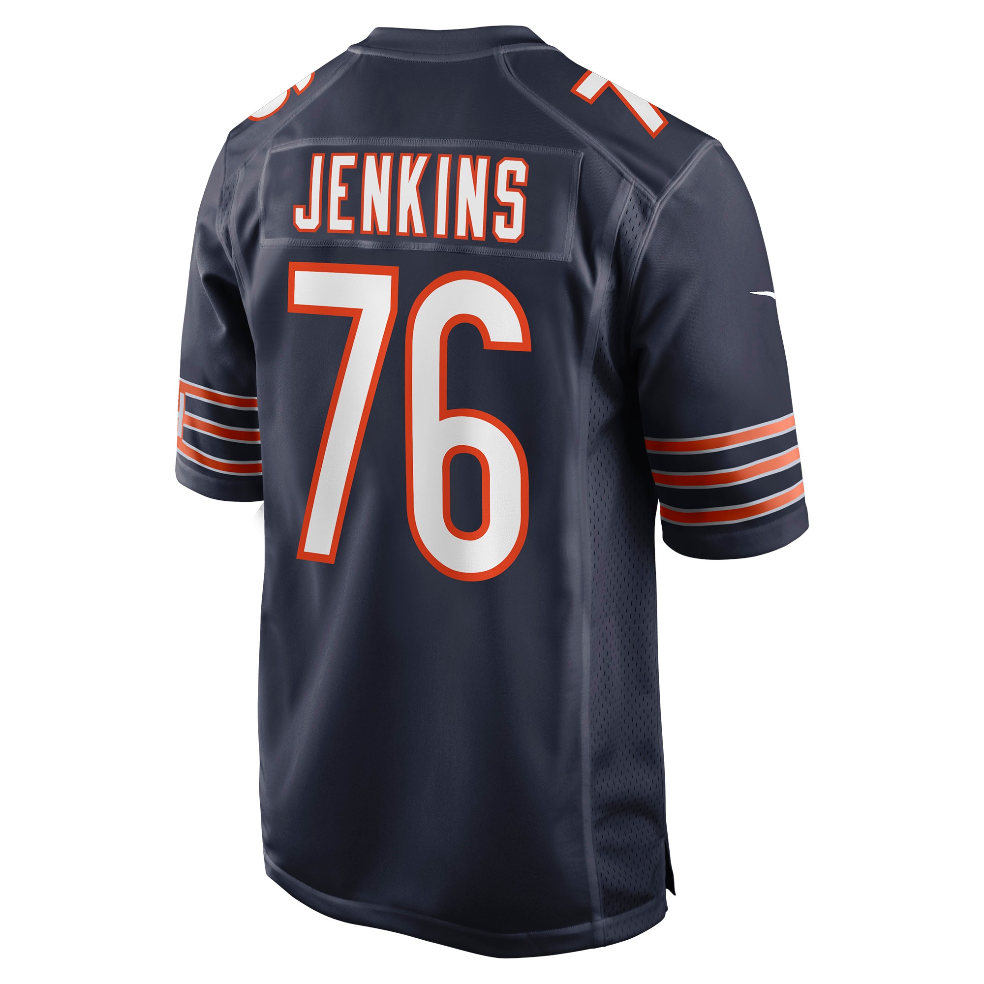 Men's Chicago Bears Teven Jenkins Navy Game Jersey