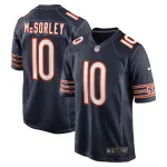 Men's Chicago Bears Trace McSorley Navy Team Game Jersey