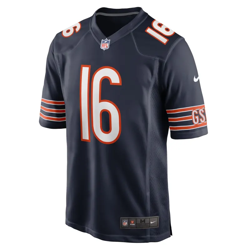 Men's Chicago Bears Trenton Gill Navy Game Player Jersey