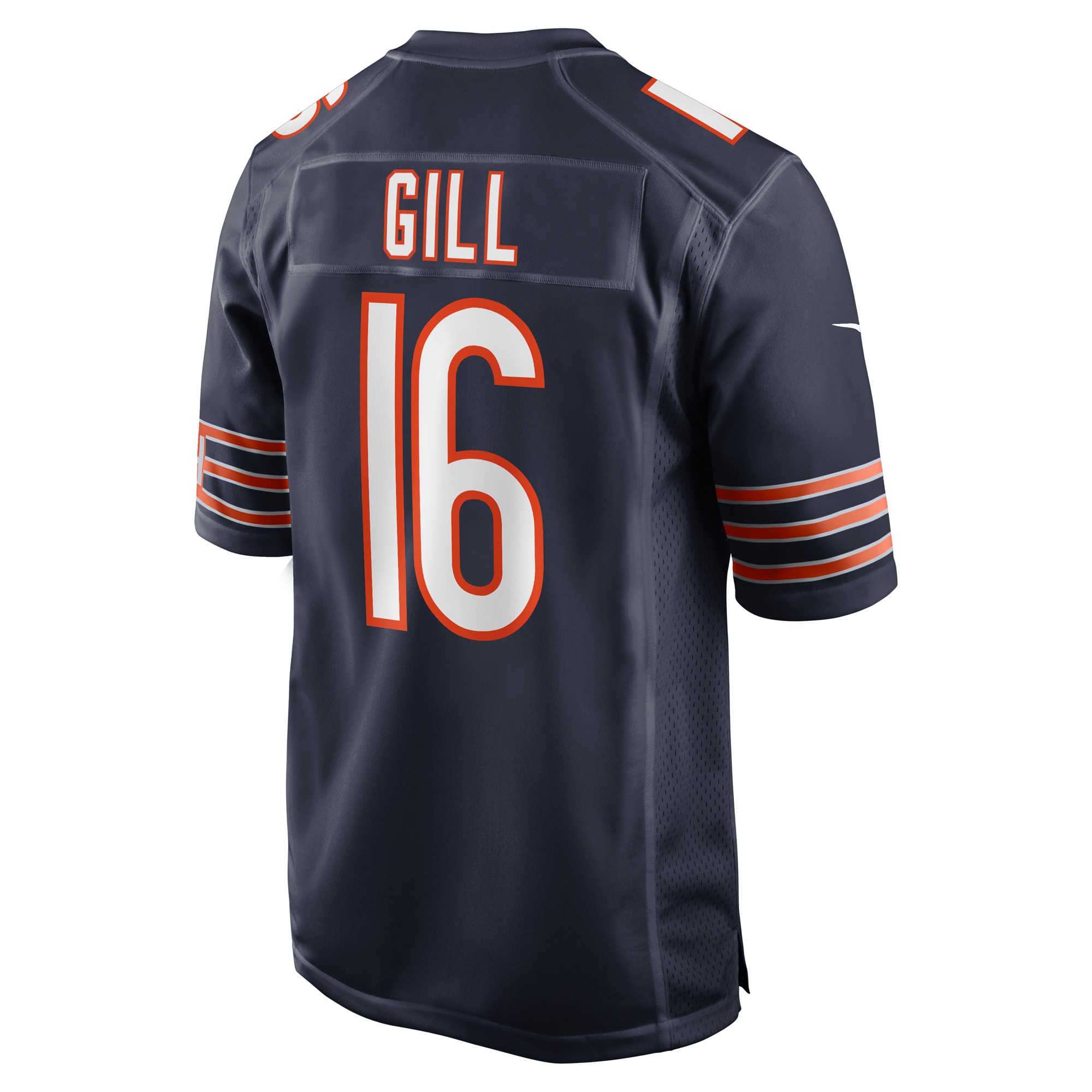 Men's Chicago Bears Trenton Gill Navy Game Player Jersey