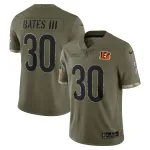 Men's Cincinnati Bengals Olive 2022 Salute To Service Limited Jersey