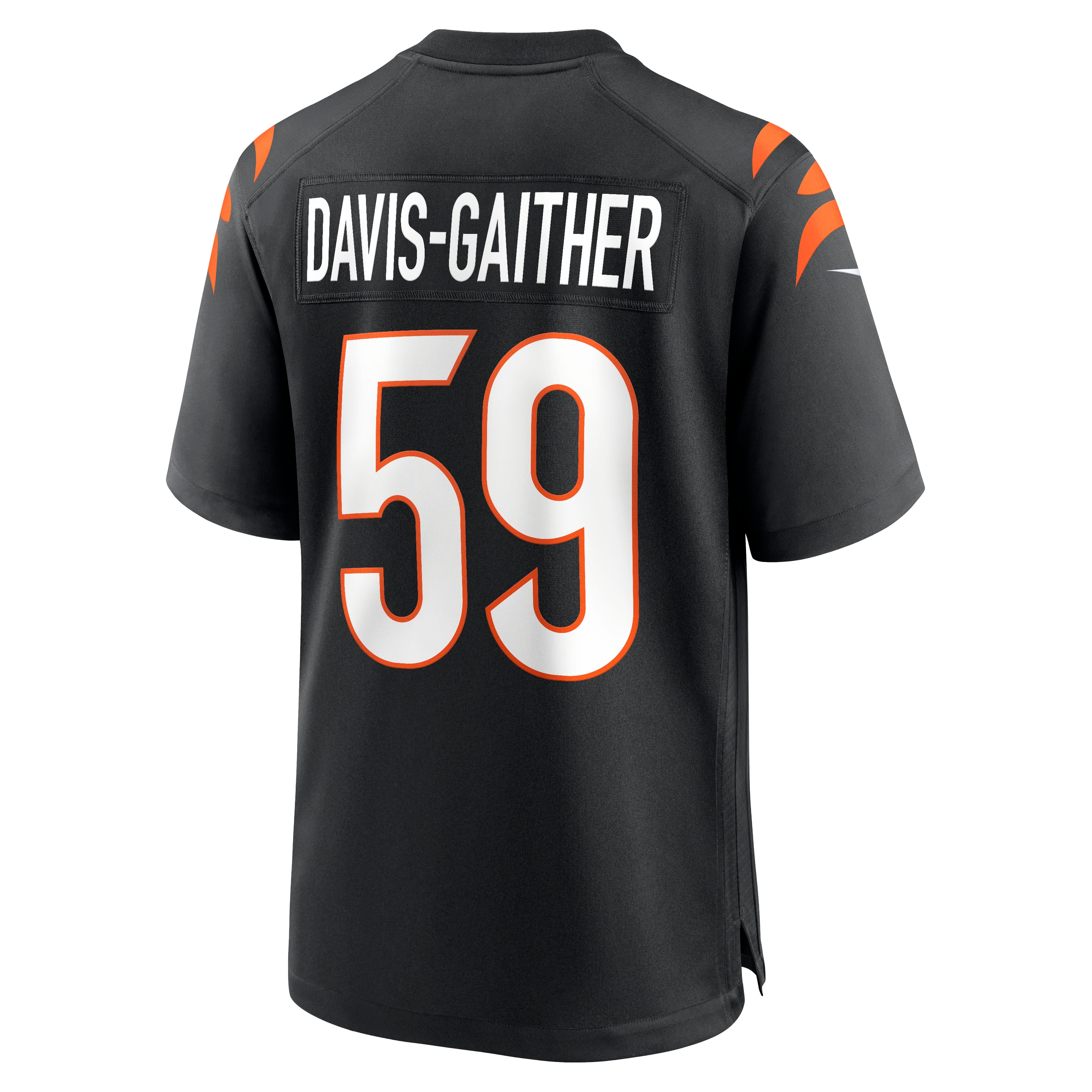 Men's Cincinnati Bengals Akeem Davis-Gaither Black Game Player Jersey