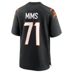 Men's Cincinnati Bengals Amarius Mims Black 2024 NFL Draft First Round Pick Player Game Jersey