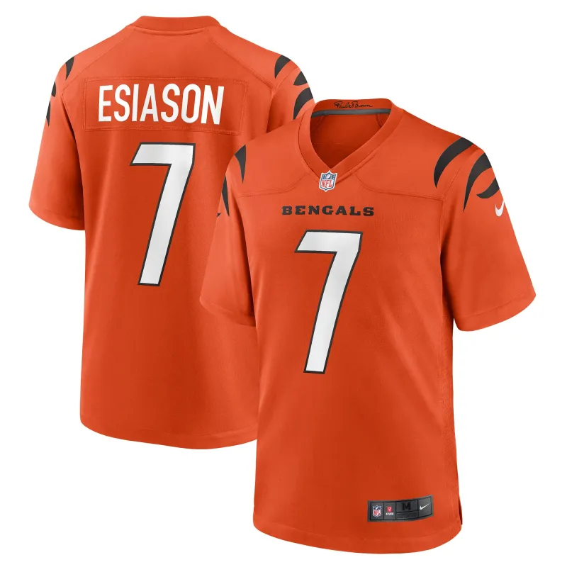 Men's Cincinnati Bengals Boomer Esiason Orange Retired Player Alternate Game Jersey
