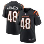 Men's Cincinnati Bengals Cal Adomitis Black Game Player Jersey