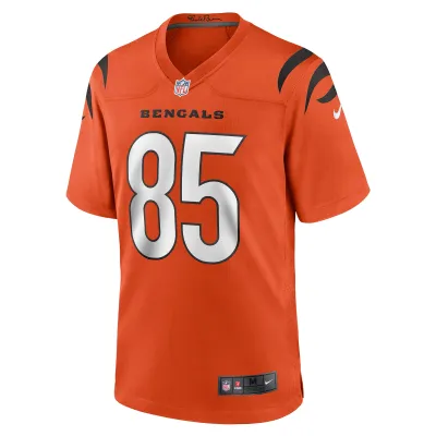 Men's Cincinnati Bengals Chad Johnson Orange Retired Player Alternate Game Jersey 02
