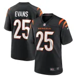 Men's Cincinnati Bengals Chris Evans Black Game Jersey