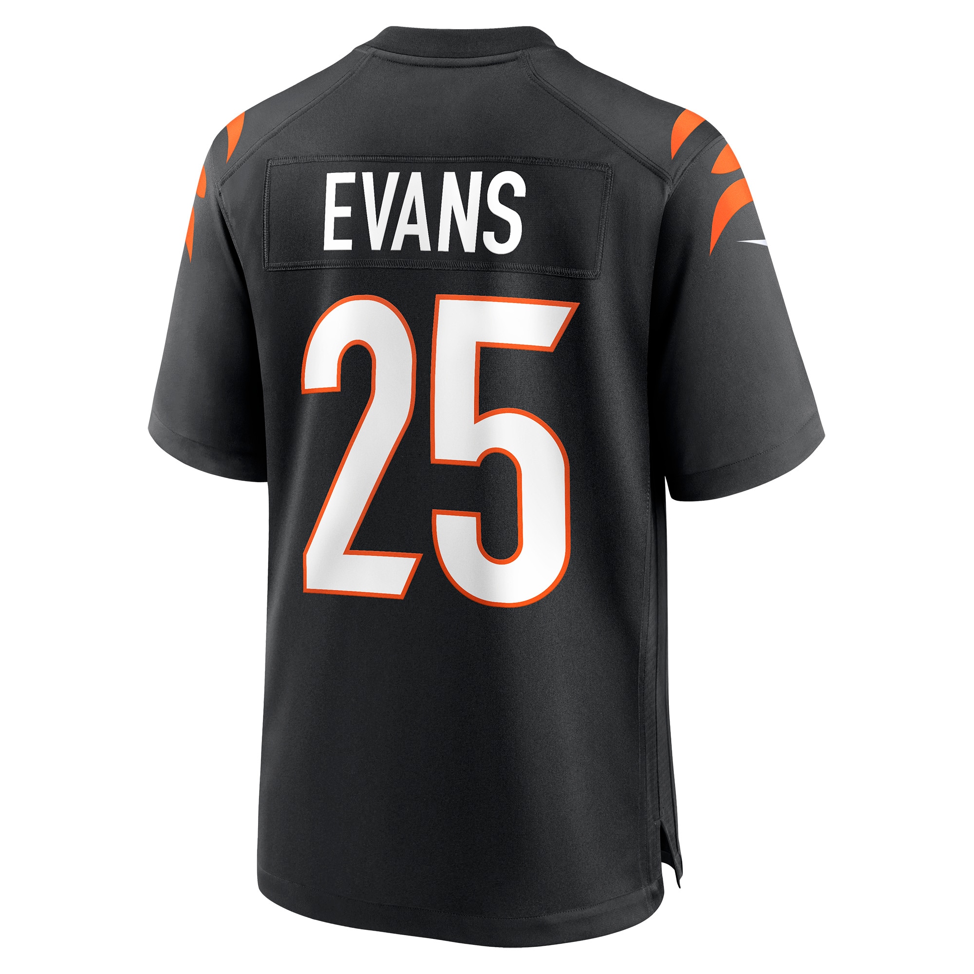 Men's Cincinnati Bengals Chris Evans Black Game Jersey