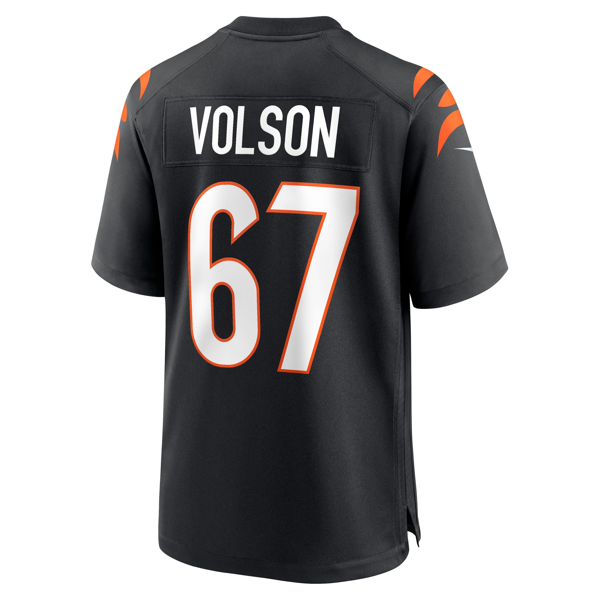 Men's Cincinnati Bengals Cordell Volson Black Game Player Jersey