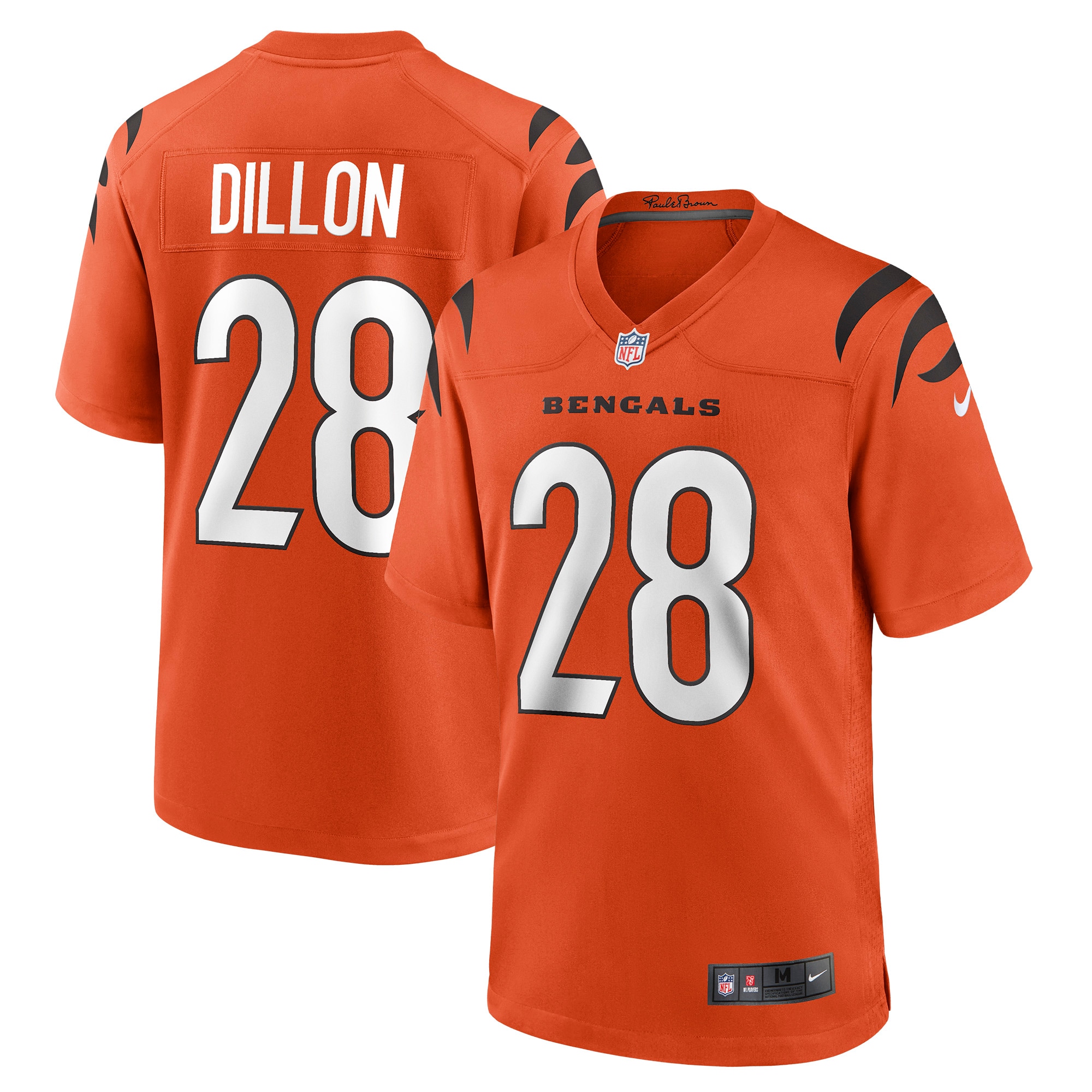 Men's Cincinnati Bengals Corey Dillon Orange Retired Player Alternate Game Jersey