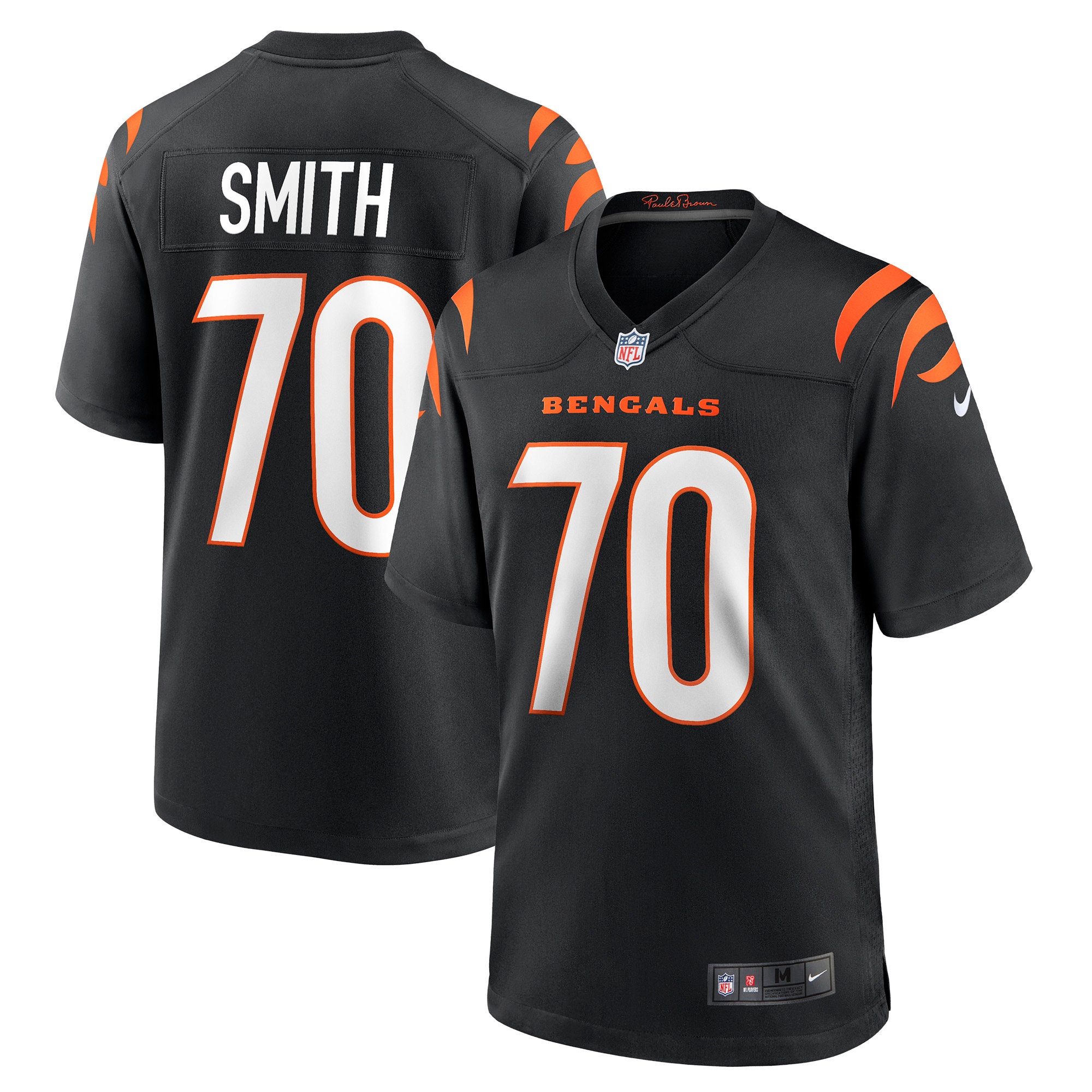 Men's Cincinnati Bengals D'Ante Smith Black Game Jersey