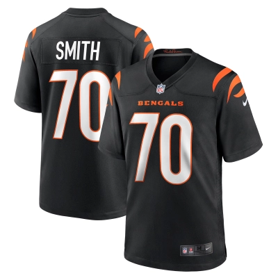 Men's Cincinnati Bengals D'Ante Smith Black Game Jersey 01