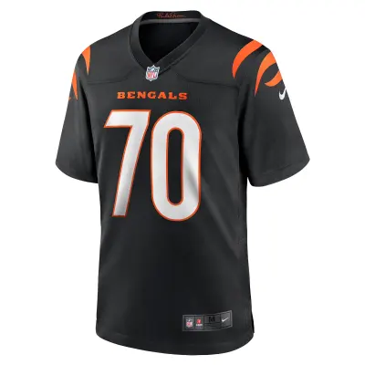 Men's Cincinnati Bengals D'Ante Smith Black Game Jersey 02