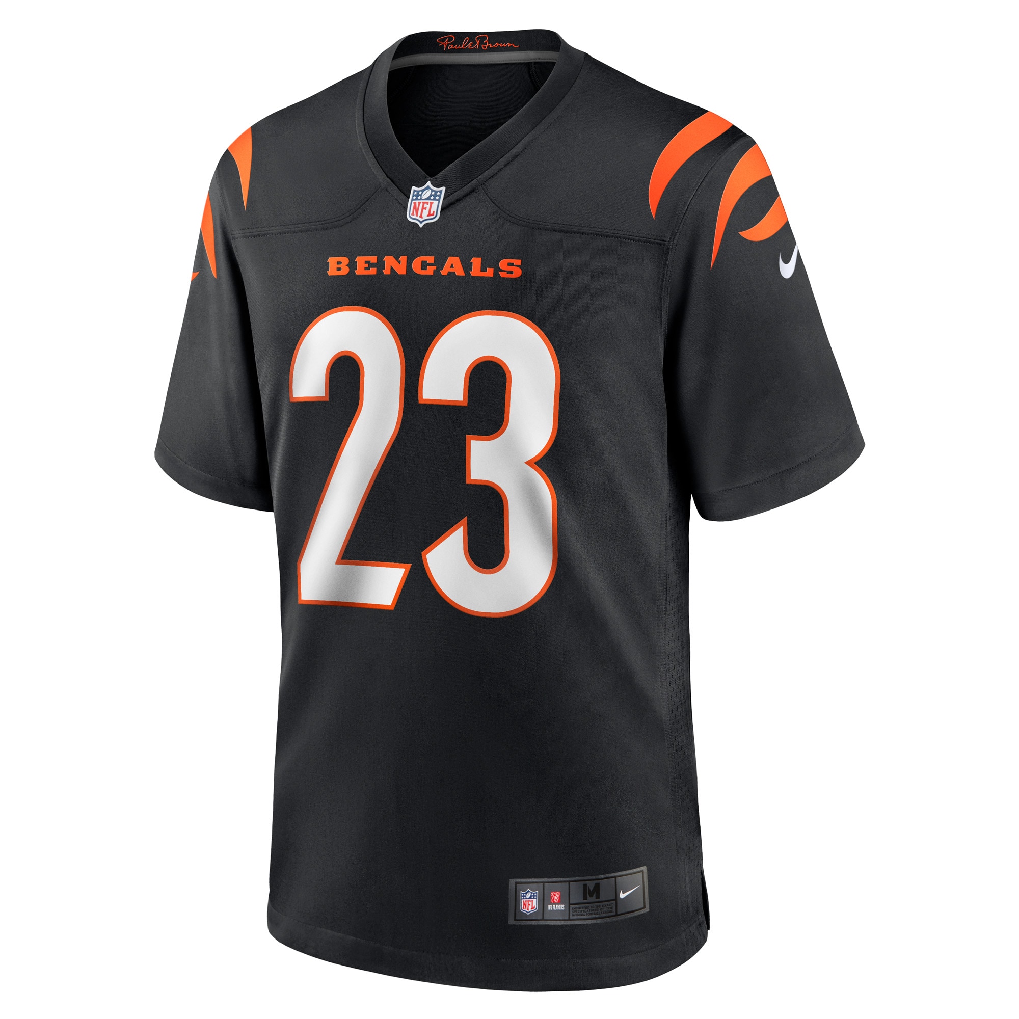 Men's Cincinnati Bengals Daxton Hill Black Player Game Jersey