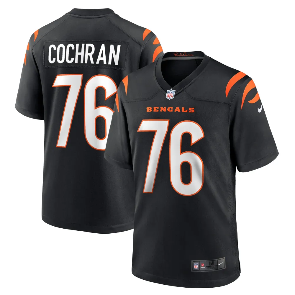 Men's Cincinnati Bengals Devin Cochran Black Game Player Jersey