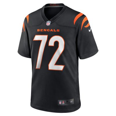Men's Cincinnati Bengals Domenique Davis Black Game Player Jersey 02
