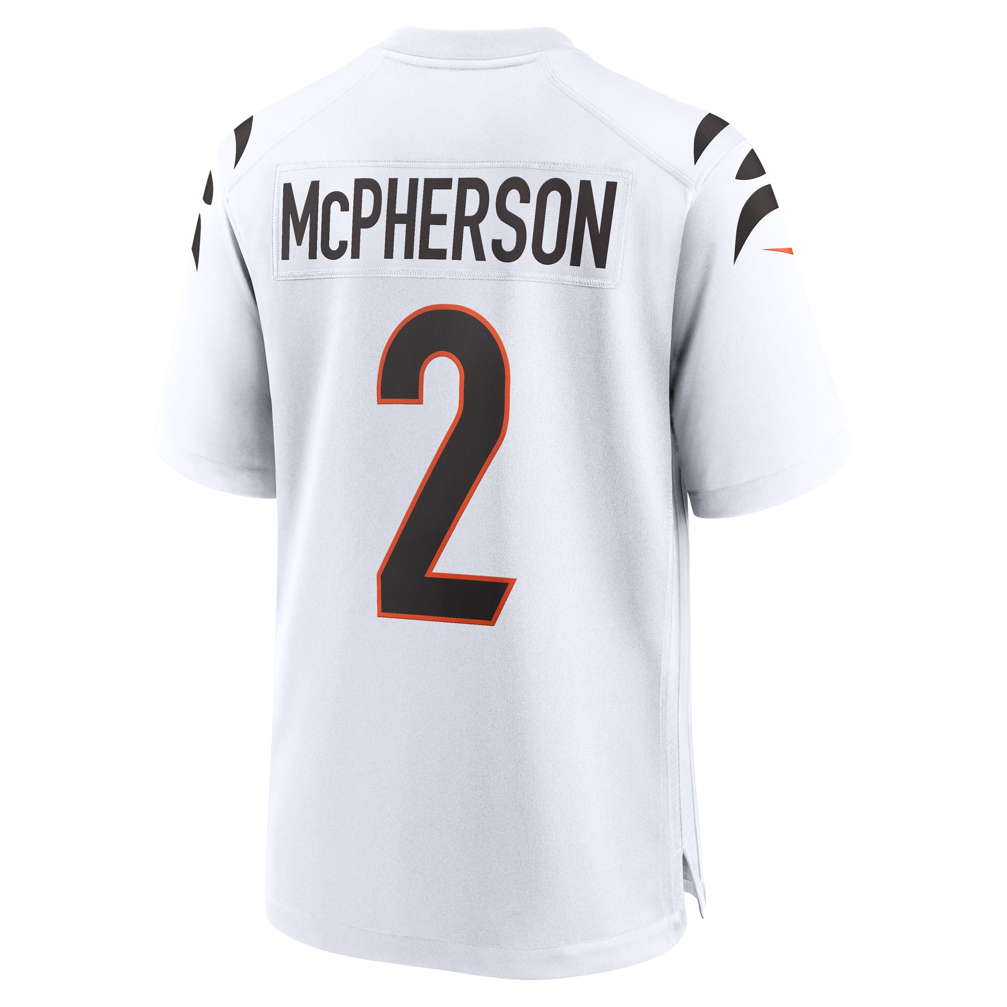 Men's Cincinnati Bengals Evan McPherson White Game Player Jersey