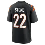 Men's Cincinnati Bengals Geno Stone Black Game Jersey