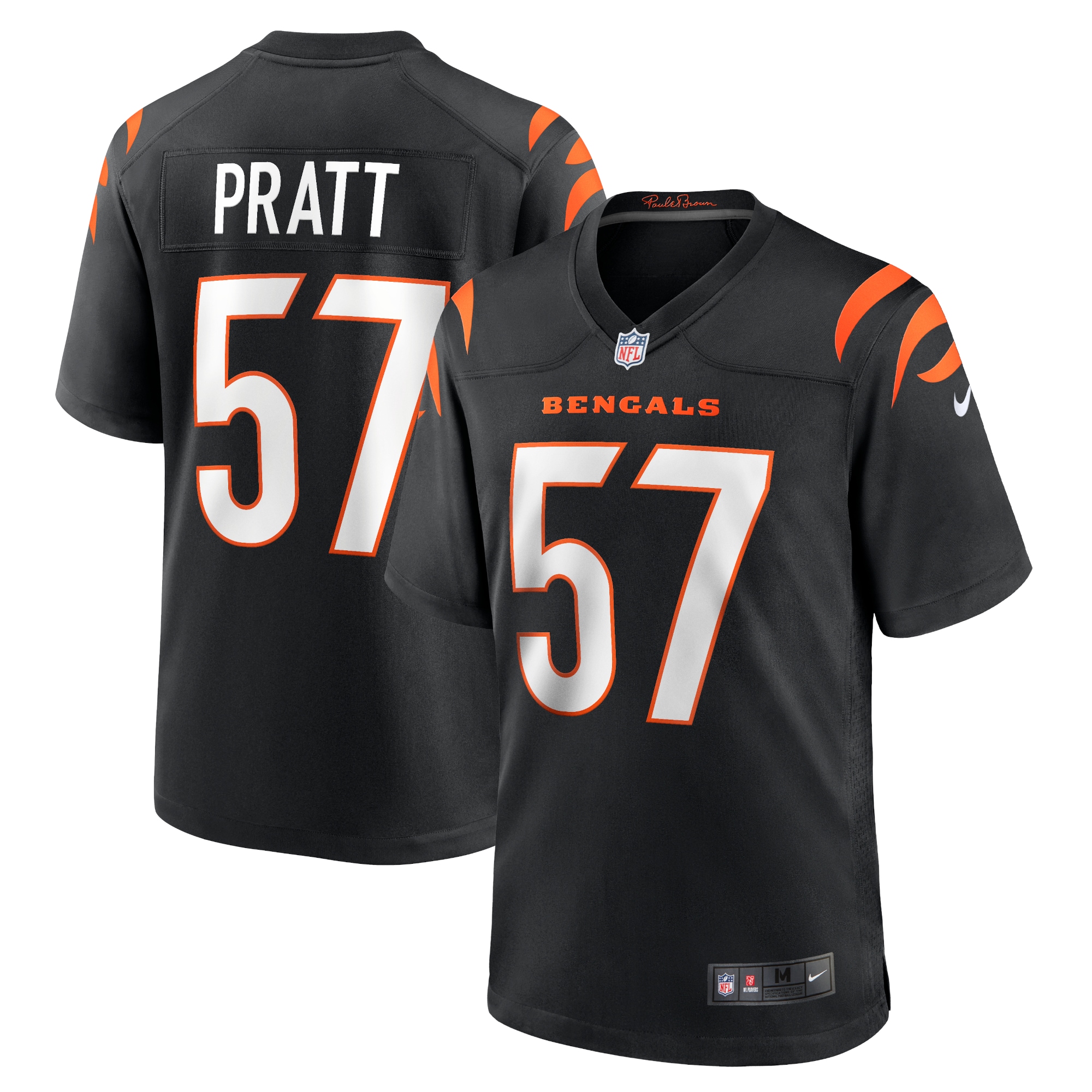 Men's Cincinnati Bengals Germaine Pratt Black Game Jersey