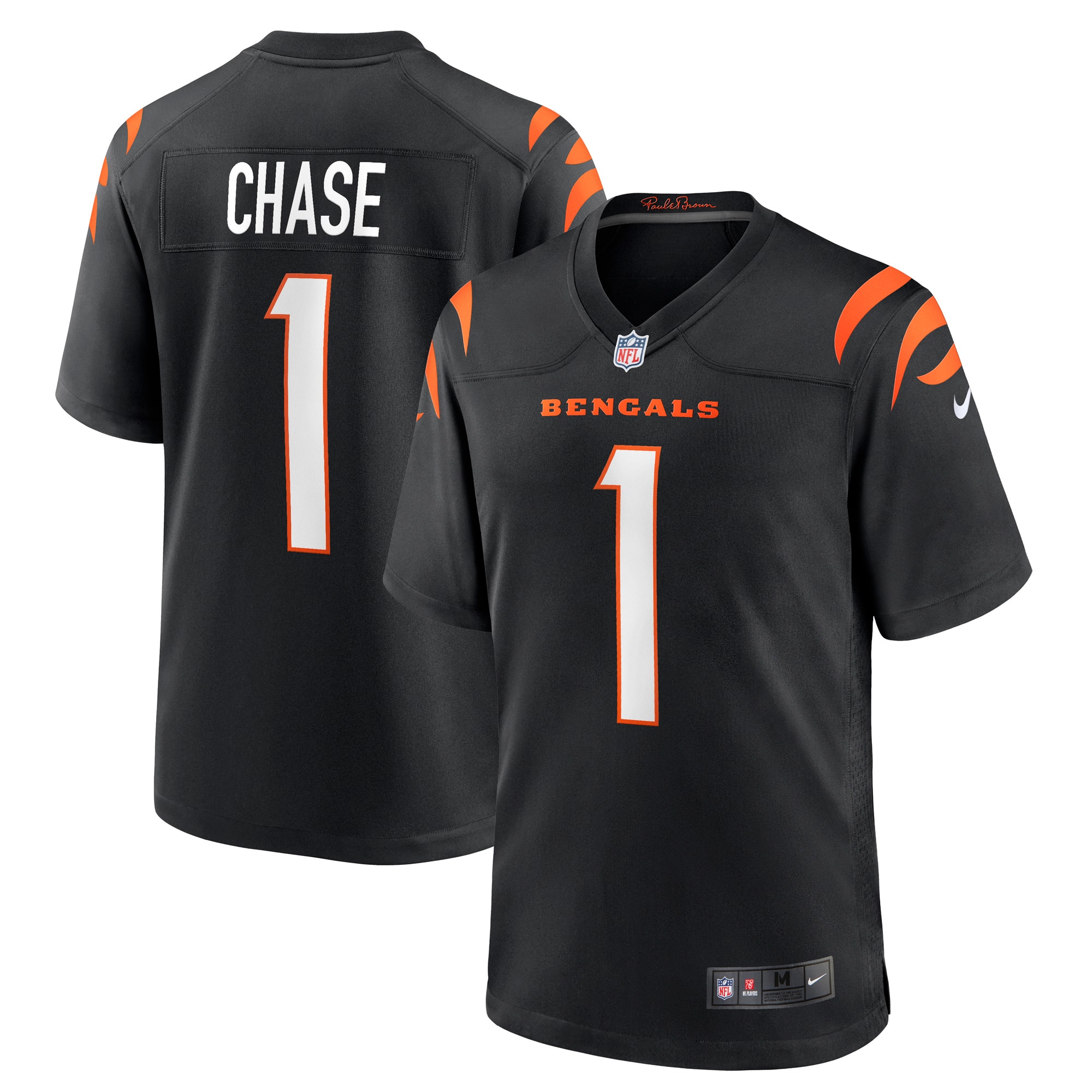 Men's Cincinnati Bengals Ja'Marr Chase Black Game Jersey