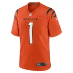 Men's Cincinnati Bengals Ja'Marr Chase Orange Game Jersey