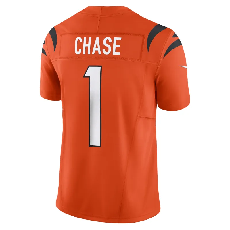 Men's Cincinnati Bengals Ja'Marr Chase Orange Vapor F.U.S.E. Limited Jersey