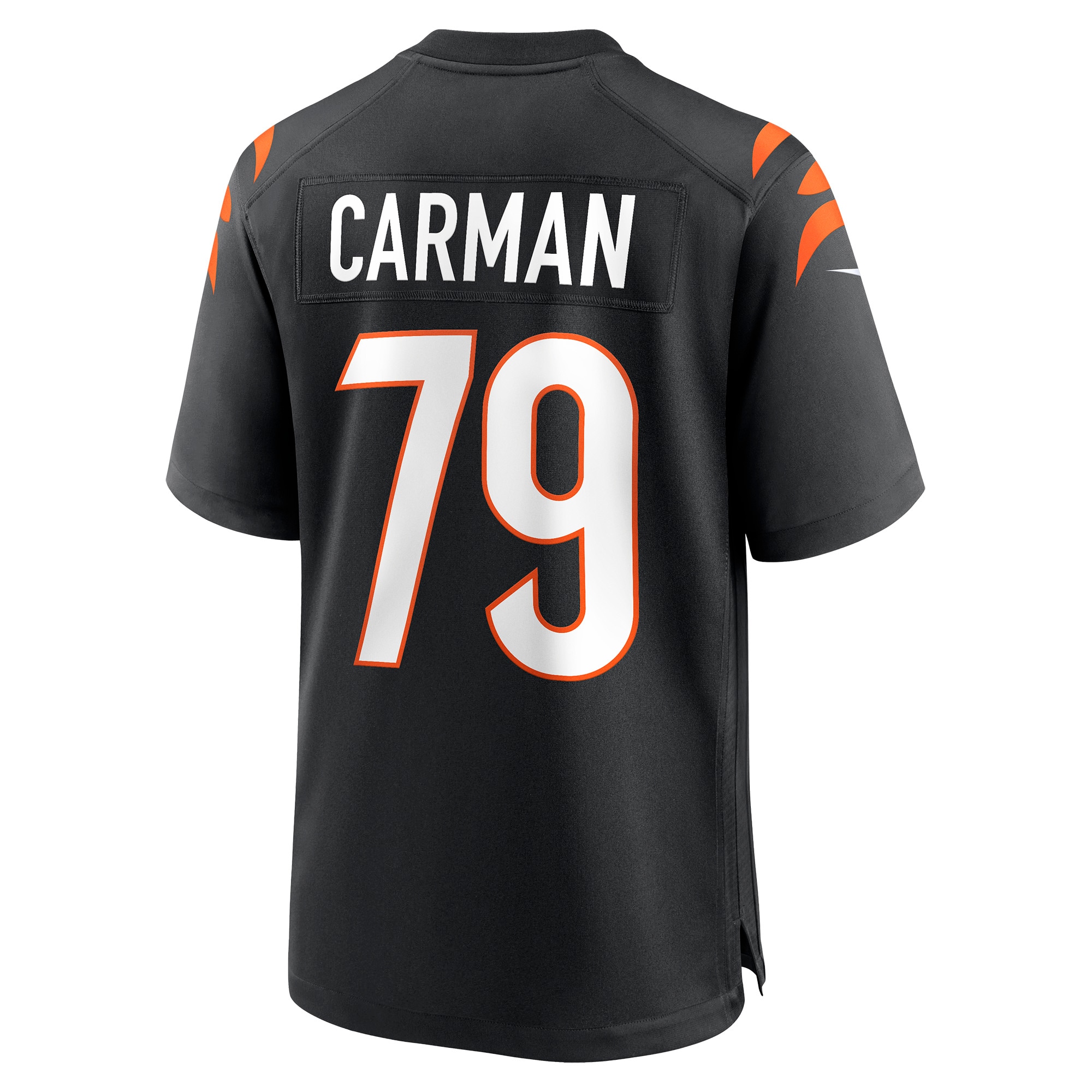 Men's Cincinnati Bengals Jackson Carman Black Game Jersey