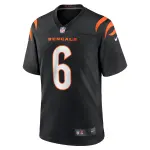 Men's Cincinnati Bengals Jake Browning Black Game Jersey