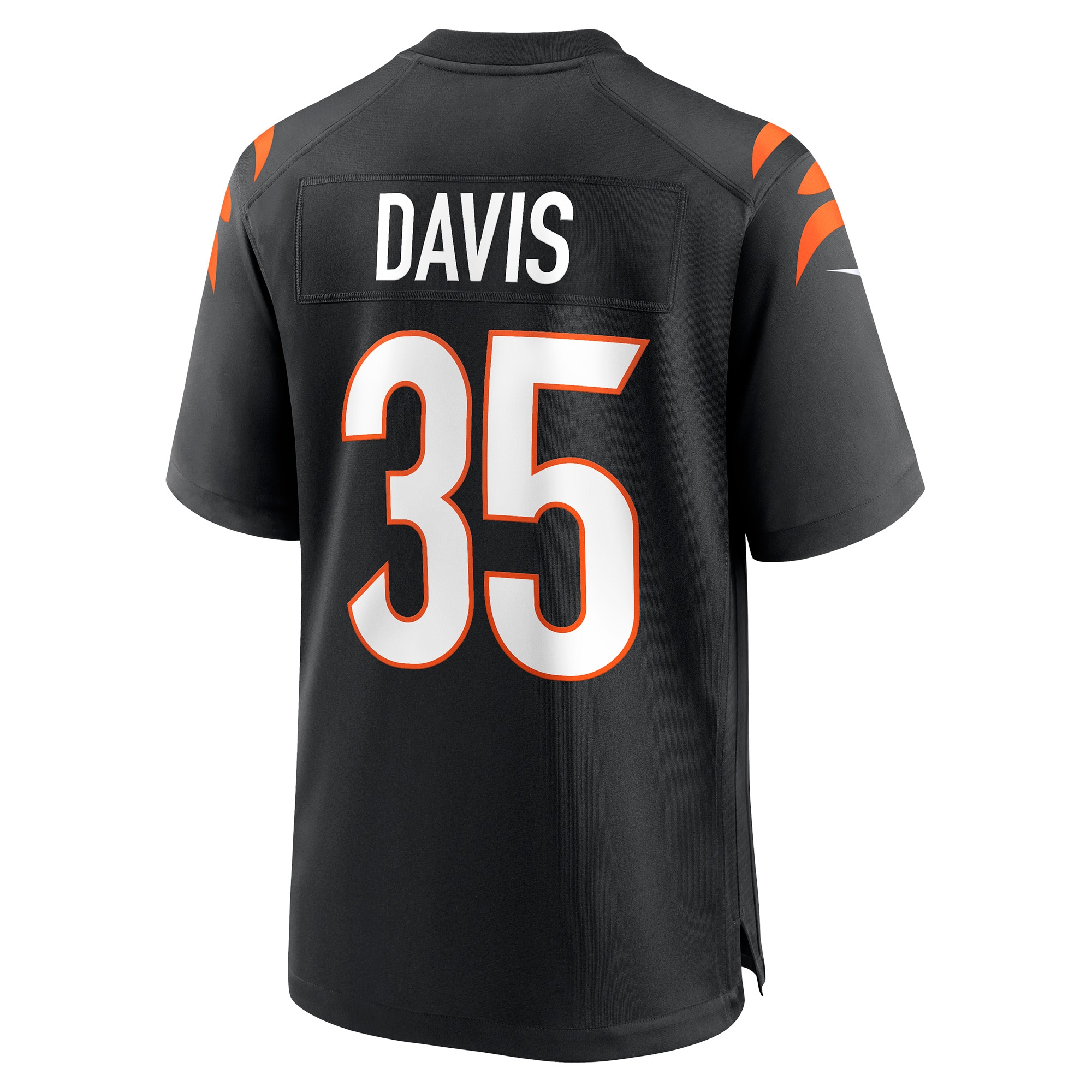 Men's Cincinnati Bengals Jalen Davis Black Game Player Jersey