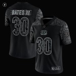 Men's Cincinnati Bengals Jessie Bates III Black RFLCTV Limited Jersey