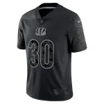 Men's Cincinnati Bengals Jessie Bates III Black RFLCTV Limited Jersey