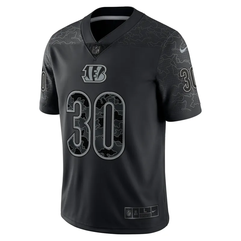 Men's Cincinnati Bengals Jessie Bates III Black RFLCTV Limited Jersey
