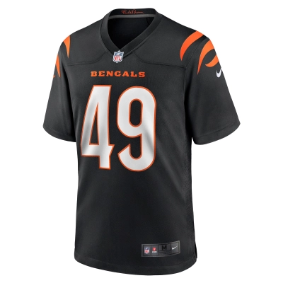 Men's Cincinnati Bengals Joe Bachie Black Game Jersey 02