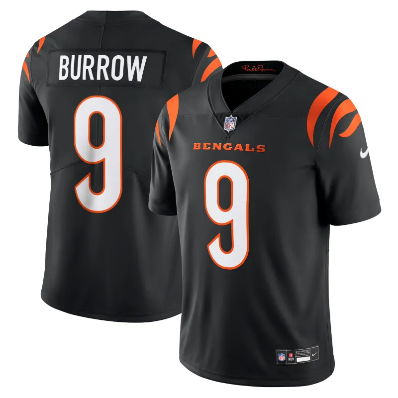 Men's Cincinnati Bengals Joe Burrow Black Vapor Untouchable Limited Jersey