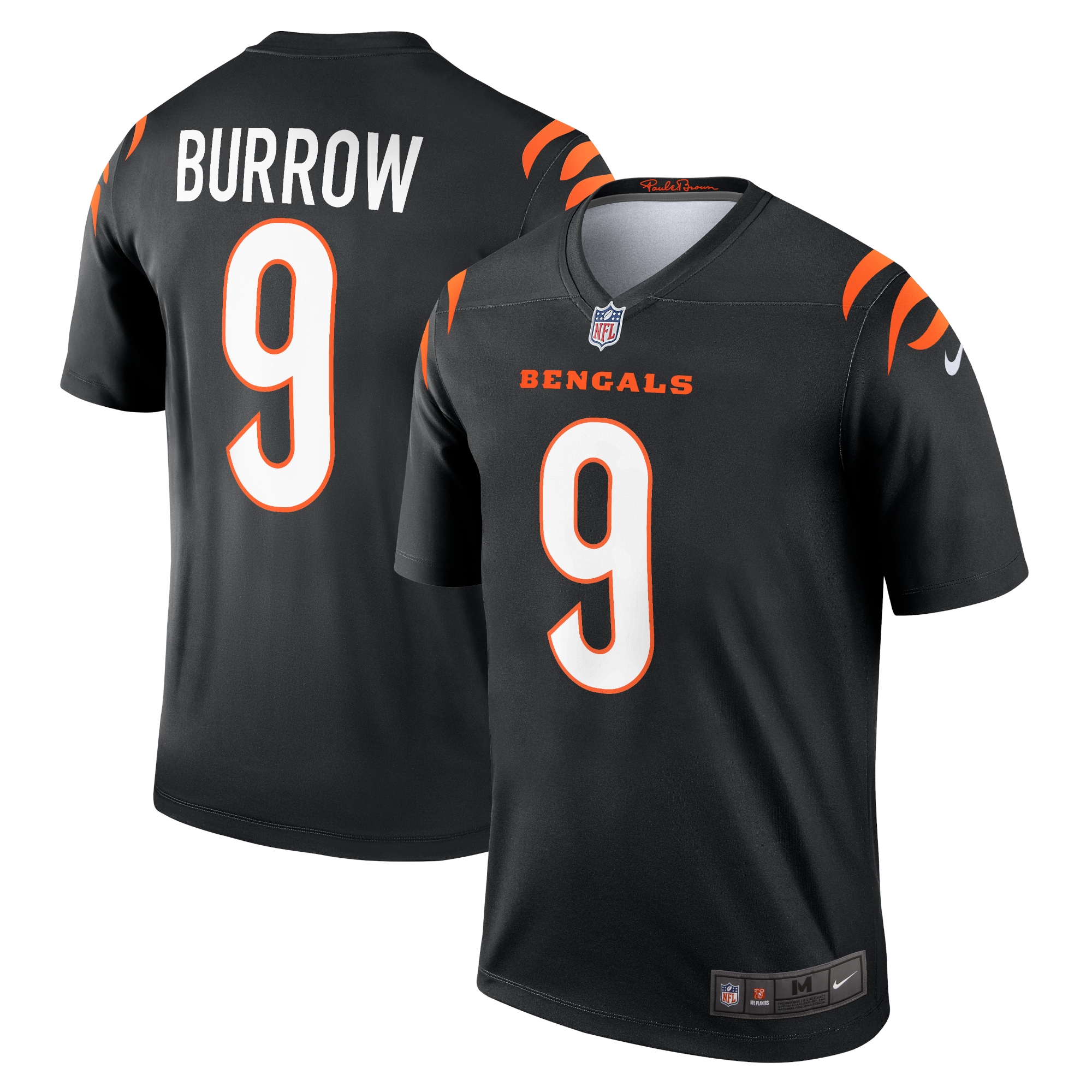 Men's Cincinnati Bengals Joe Burrow Black Legend Jersey