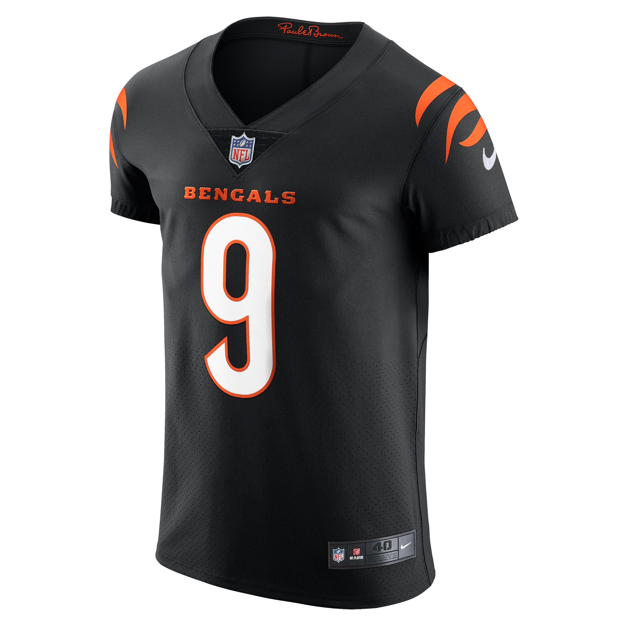 Men's Cincinnati Bengals Joe Burrow Black Vapor Elite Jersey