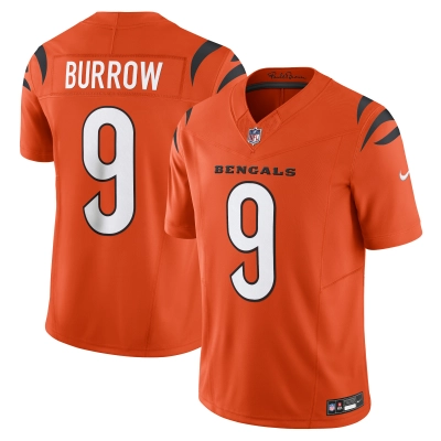 Men's Cincinnati Bengals Joe Burrow Orange Vapor F.U.S.E. Limited Jersey 01