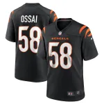 Men's Cincinnati Bengals Joseph Ossai Black Game Jersey