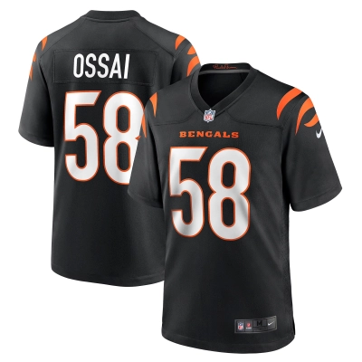 Men's Cincinnati Bengals Joseph Ossai Black Game Jersey 01