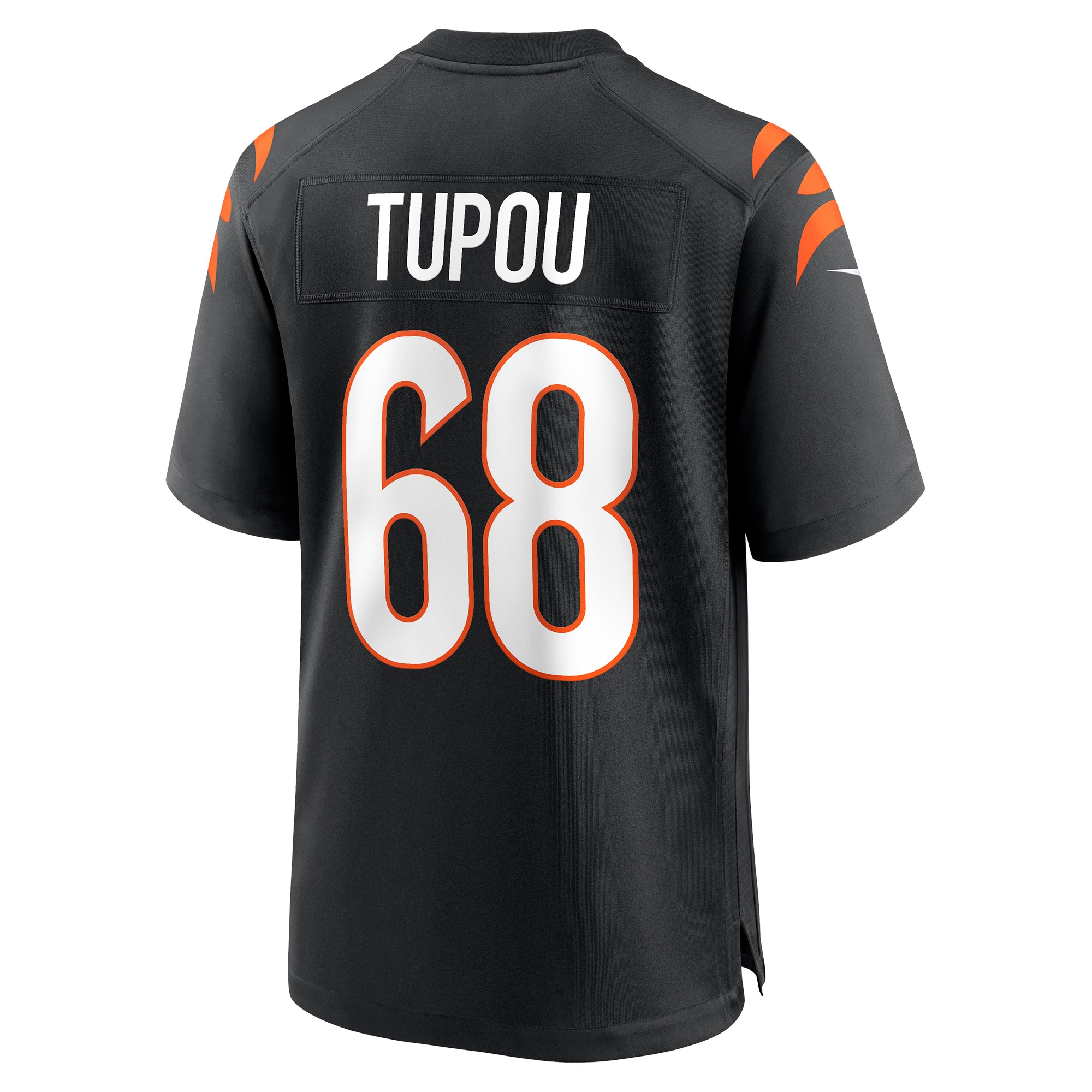 Men's Cincinnati Bengals Josh Tupou Black Game Player Jersey