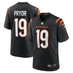 Men's Cincinnati Bengals Kendric Pryor Black Game Jersey
