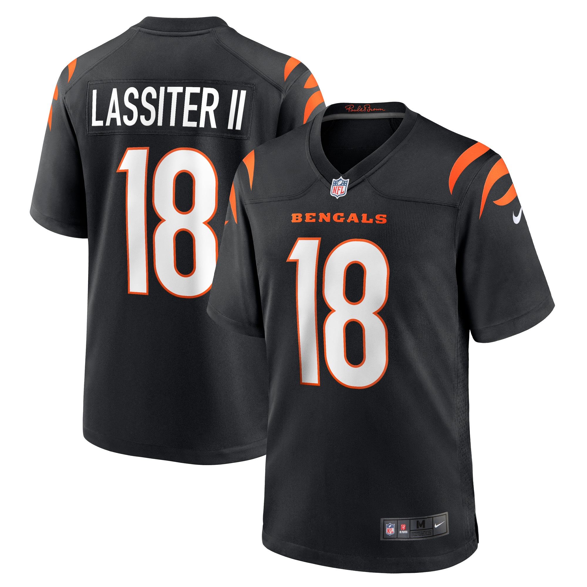 Men's Cincinnati Bengals Kwamie Lassiter II Black Game Player Jersey