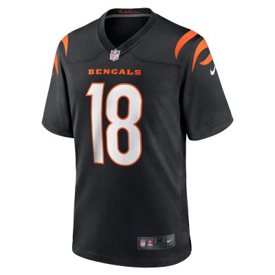 Men's Cincinnati Bengals Kwamie Lassiter II Black Game Player Jersey 02